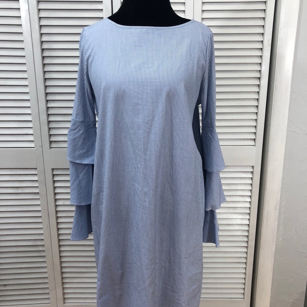 Cute!  NWT Philosophy dress in blue/white stripes